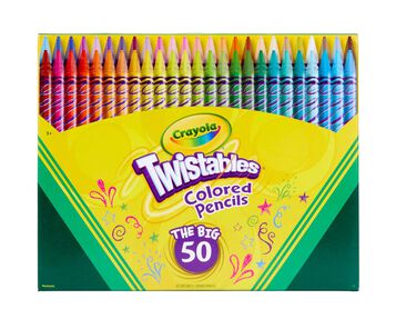 Twistables Colored Pencils 50 count front view